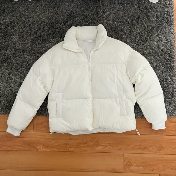 White Puffer Jacket - Picture 1 of 4